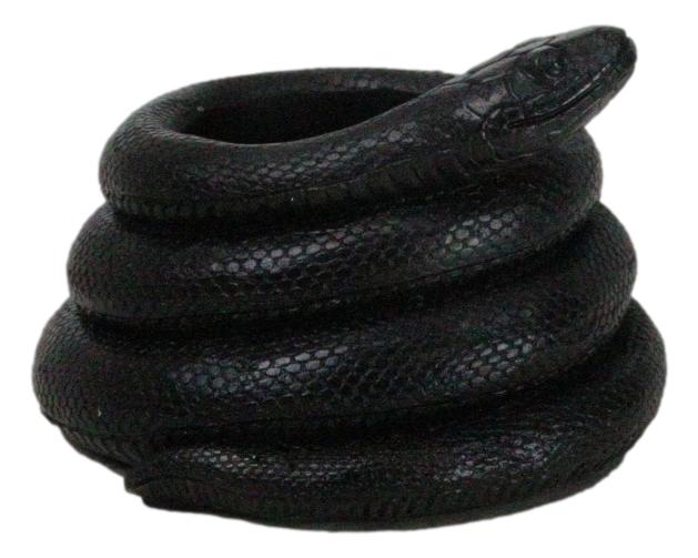 Pack Of 2 Witchcraft Dark Magic Black Coiled Snake Tea Light Votive Candleholder