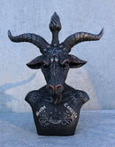 Solve Et Coagula Pentagram Evil Eye Satan Sabbatic Goat Idol Baphomet Figurine - Ebros Gift