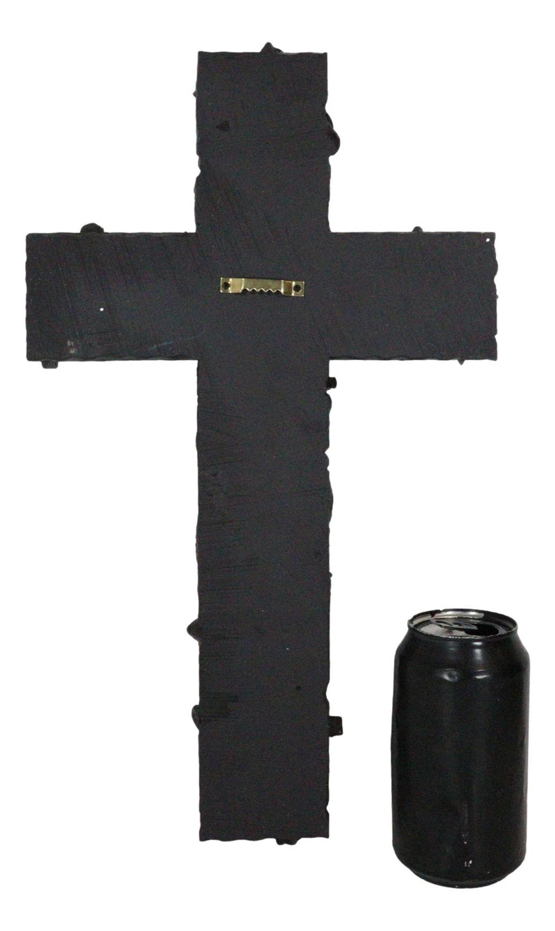 Rustic Western Layered Crosses Fleur De Lis Cowboy Turquoise Tooled Wall Cross