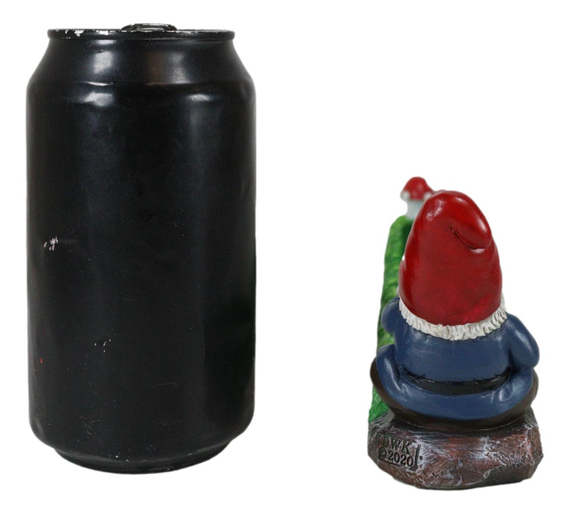 Gnaughty Pot High Smoking Gnome Toadstool Mushrooms Greens Incense Burner Holder