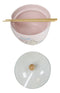 Whimsical Anime Sweet Rabbit Donburi Ramen Soup Bowl With Chopsticks And Lid