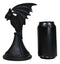 Wicca Gothic Black Gargoyle Vampire Bat Vespertilio Candlestick Holder Figurine