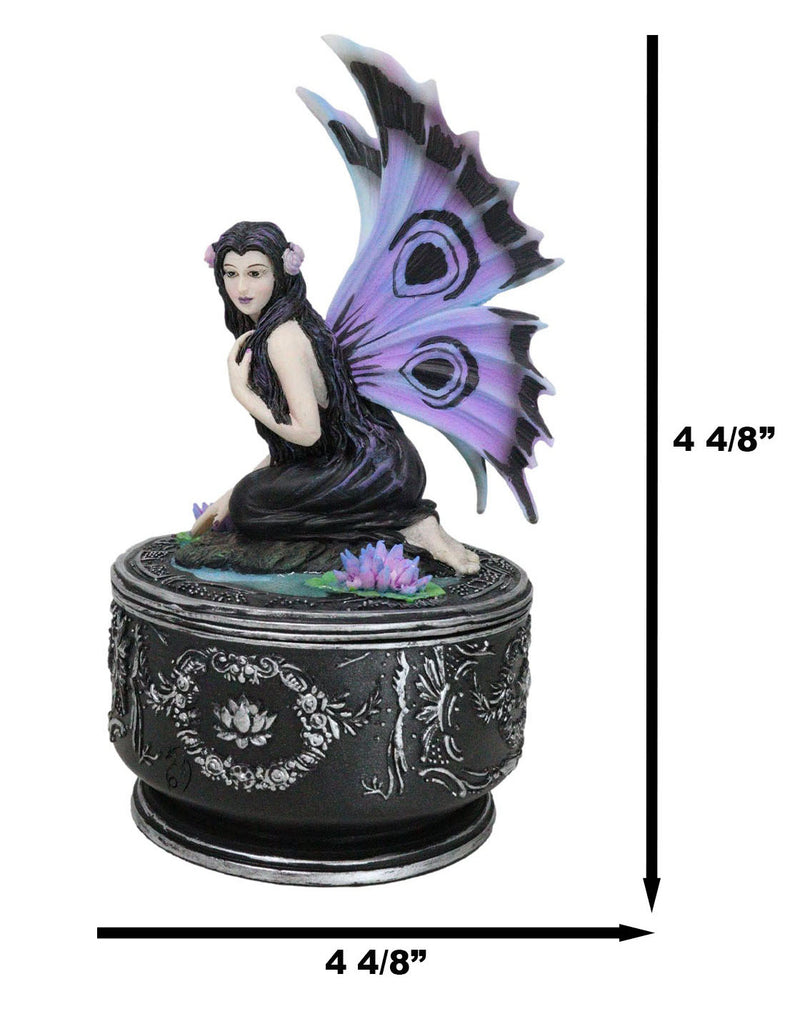 Fantasy Water Nymph Naiad Gothic Fairy Fae Secret Elemental Jewelry Decorative Box