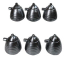 Set Of 6 Tetsu Kesho Black Tenmoku Porcelain Soy Sauce Shoyu Flask Dispensers