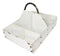 White Vintage Distressed Metal 8 Divided Section Seeding Tray Planter Pot 14"L