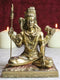 Hindu God Lord Shiva With Trishula Trident Drum Cobra In Meditation Figurine