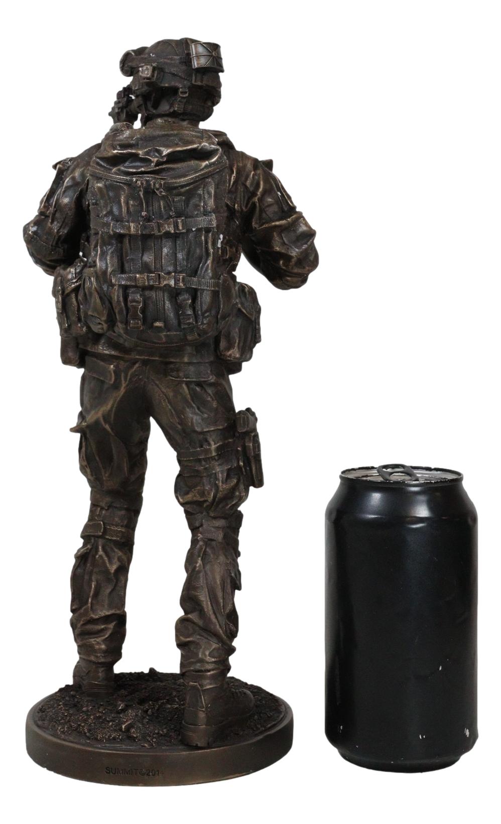 Ebros Large US Military Special Operations Covert Night Mission Soldier Statue 12.5"H