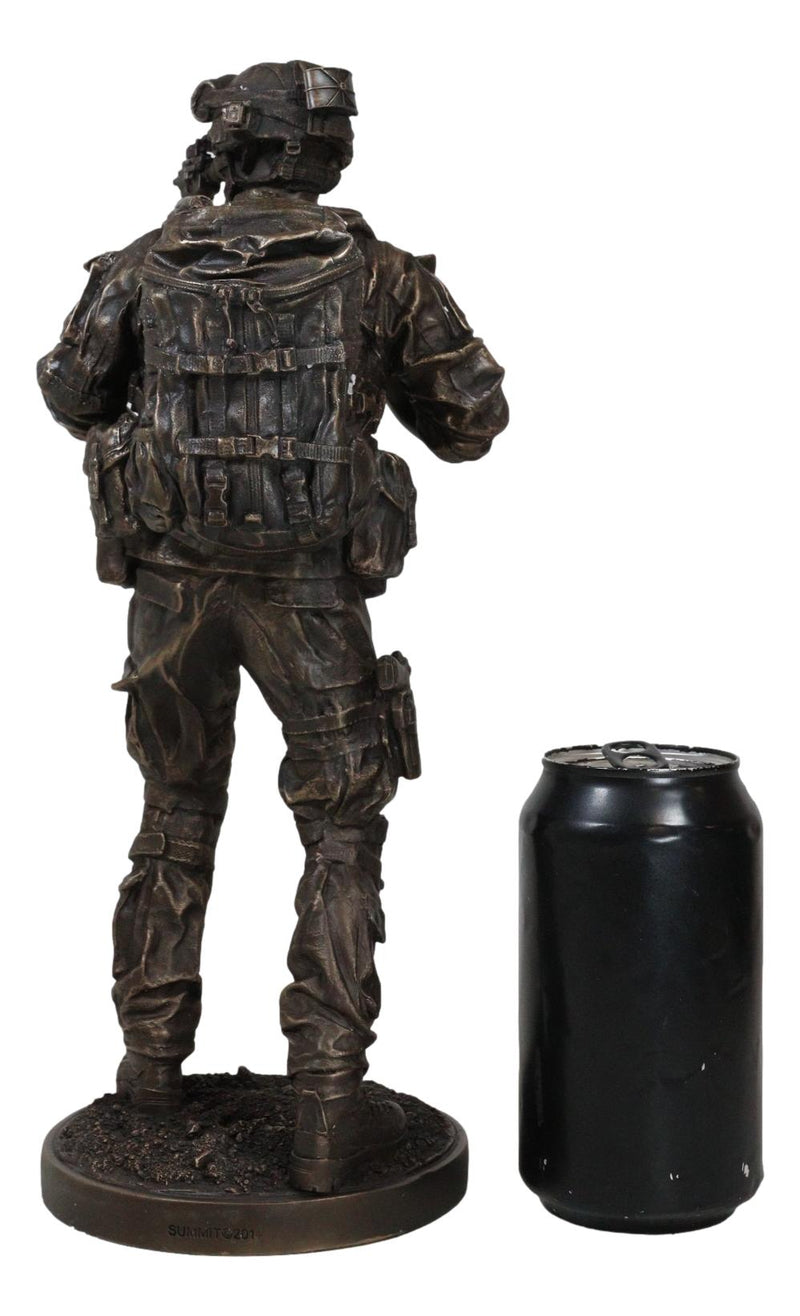 Ebros Large US Military Special Operations Covert Night Mission Soldier Statue 12.5"H