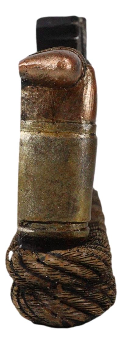 Texas Word Art Lasso Ropes Bullets Horseshoes Cowboy Hat Guns Desktop Figurine