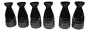 Pack Of 6 Twilight Black And Grey Waterfall Japanese Wine Sake Tokkuri Flask