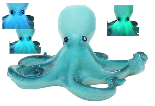 Marine Ocean Sea Creature Common Octopus with Tentacles LED Lighted Figurine