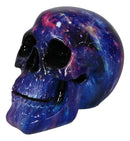 Cosmic Supernova Galaxy Deep Space Milky Way Iridescent Blue Skull Figurine