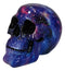 Cosmic Supernova Galaxy Deep Space Milky Way Iridescent Blue Skull Figurine