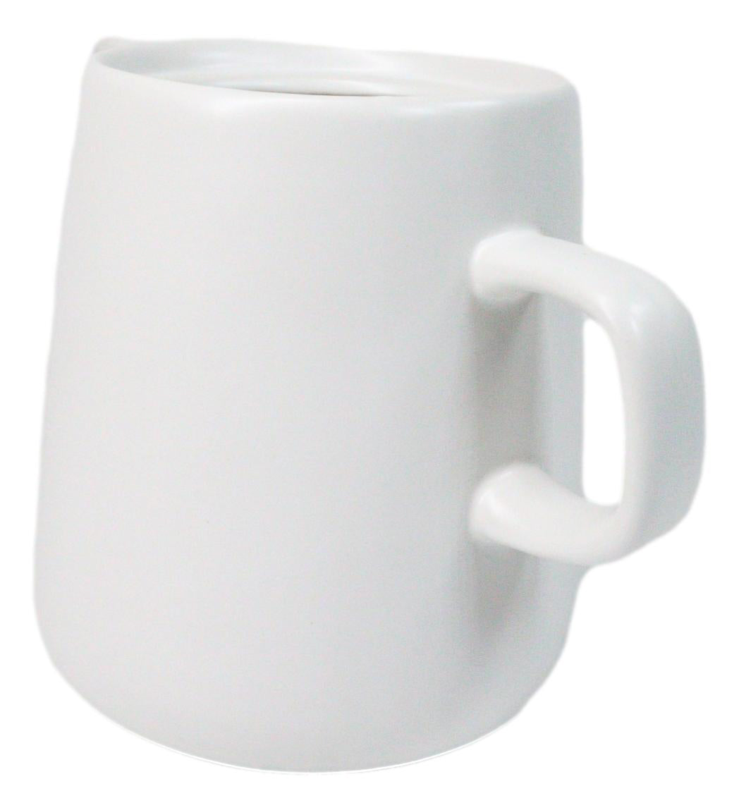 White Porcelain Artisan Hand Crafted Barista Style Maker Carafe Flask Part
