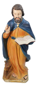 Christian Apostle Of Jesus Saint Mark The Evangelist with Lion Figurine 8"H