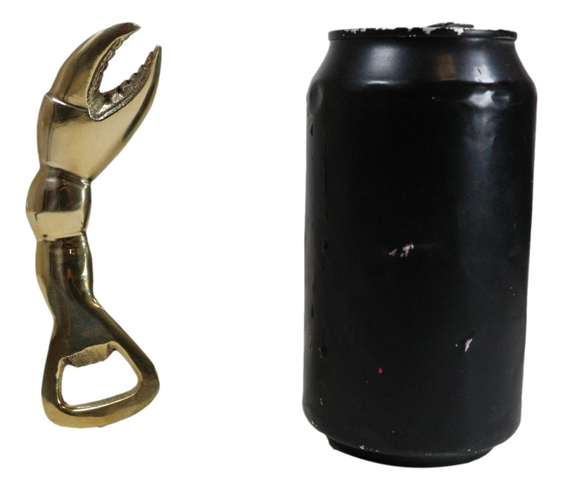 Solid Brass Nautical Marine Cajun Lobster Claw Hand Beer Bottle Cap Opener