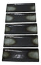 Pack Of 5 Charcoal Grey Tone Hakumu Collection Rectangular Serving Platters 14"L