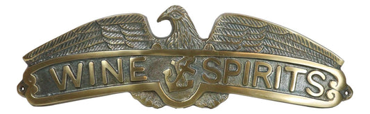 Marine Bald Eagle Sailor Anchor Wine And Spirits Aluminum Wall Decor Plaque - Ebros Gift