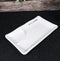 Pack Of 6 Modern Yukino Hana Melamine 2 Partitions Rectangular Sushi Plates