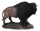 Native American Bison Buffalo Father with White Calf Decorative Figurine 8.5"L