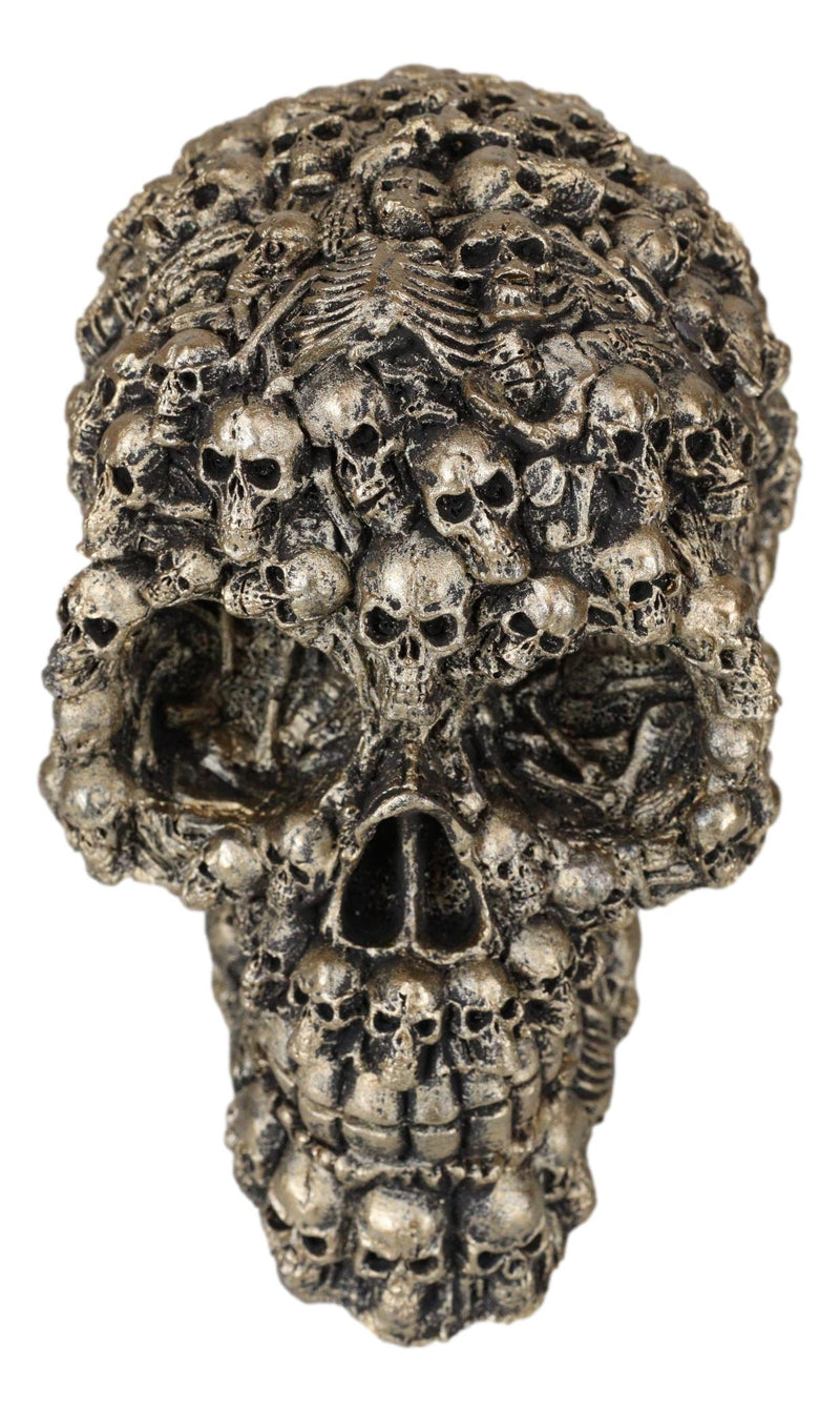 Ossuary Morphing Ghost Whisper Boneyard Skeletons Faux Brass Skull Figurine