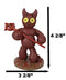 Pinheadz Voodoo Monster Devil with Pitchfork Halloween Horror Villain Figurine