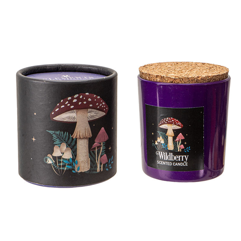 Wicca Dark Forest Wildberry Forest Mushroom Scented Candle With Cork Lid