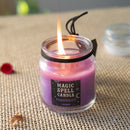 Set of 6 Wicca Halloween Ritual Magic Scented Spell Candle in Glass Jars