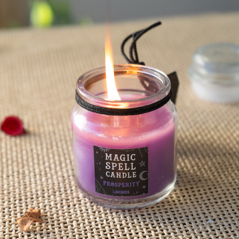 Set of 6 Wicca Halloween Ritual Magic Scented Spell Candle in Glass Jars
