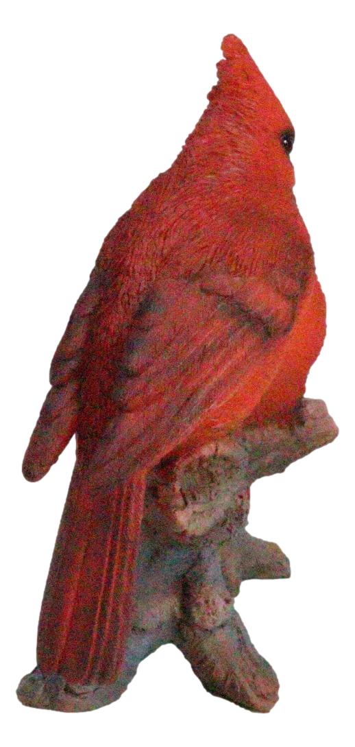 Wildlife Nature 2 Northern Red Cardinal Birds Perching On Branch Figurine