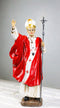 Venerable Pontiff Pope Saint John Paul II Holding Papal Ferula Crucifix Figurine