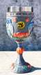 Trail Of Painted Ponies Pumpkin Patch Halloween Night Sky Horse Wine Goblet