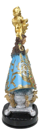 Our Lady of San Juan De Los Lagos with Golden Crown And Angels Figurine 8"H