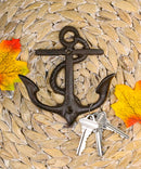 Set Of 2 Cast Iron Rustic Marine Sea Sailor Ship Anchor Double Wall Coat Hooks