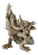 Legendary Arthurian Merlin Dragon Skulls Bones Skeletons Throne Chair Figurine