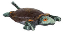 Nautical Sea Turtle Tortoise Cast Iron Rustic Verdigris Wall Hooks Set Of 2