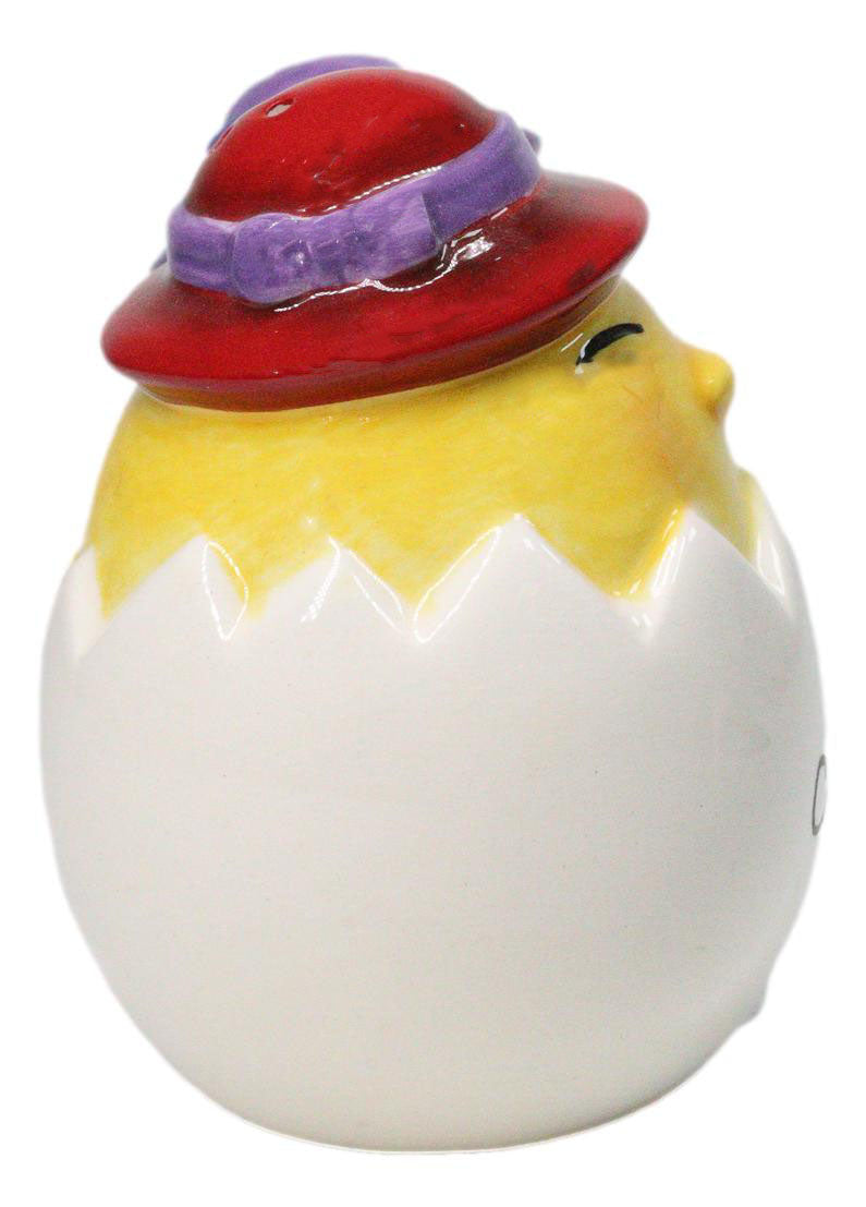Chicks Rule Yellow Chickens Breaking Our Of Egg Salt And Pepper Shakers Set