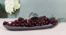 Pack Of 3 Black Tetsu Kesho Ceramic Wavy Oblong Long Serving Platter 13.25"L