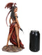Tribal Warrior Dragon Witch Ebony Princess Meike Holding Falcata Blades Statue