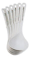 Pack of 6 Melamine Yukino Hana Soup Gravy Stew Ladle Soup Spoons With Notch 8"L