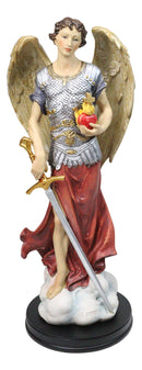 Large Catholic Christian Archangel Saint Jehudiel Laudation Of God Figurine 13"H