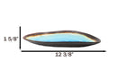 Pack Of 3 Blue Aozora Kannyu Porcelain Oblong Shaped 12" L Serving Platters