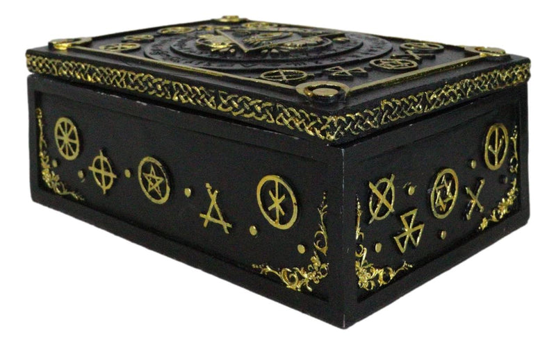 Astrology Psychic Eye Of Providence Sacred Symbols Wicca Tarot Cards Trinket Box