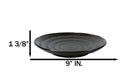 Pack Of 6 Black Kokuyo Minimalist Collection Porcelain Round Dinner Plates 9"D