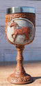 Trail Of Painted Ponies Carved In History Floral Patterns Horse Wine Goblet