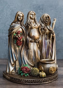 Sacred Phases of The Moon Triple Goddess Mother Maiden Crone Life Cycle Figurine