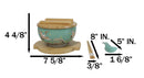 Turquoise Japanese Crane Donburi Ramen Bowl With Lid Trivet Spoon Chopsticks Set