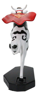 Cow Parade Superhero Red Cape Super Cow With Golden Bell Collector's Figurine