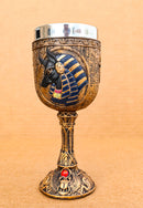 Egyptian Anubis Wine Goblet God Of The Dead And Afterlife Wine Chalice 6oz