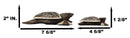 Balinese Wood Handicrafts Polkadot Shell Turtle Family Ashtray Box Figurine Set
